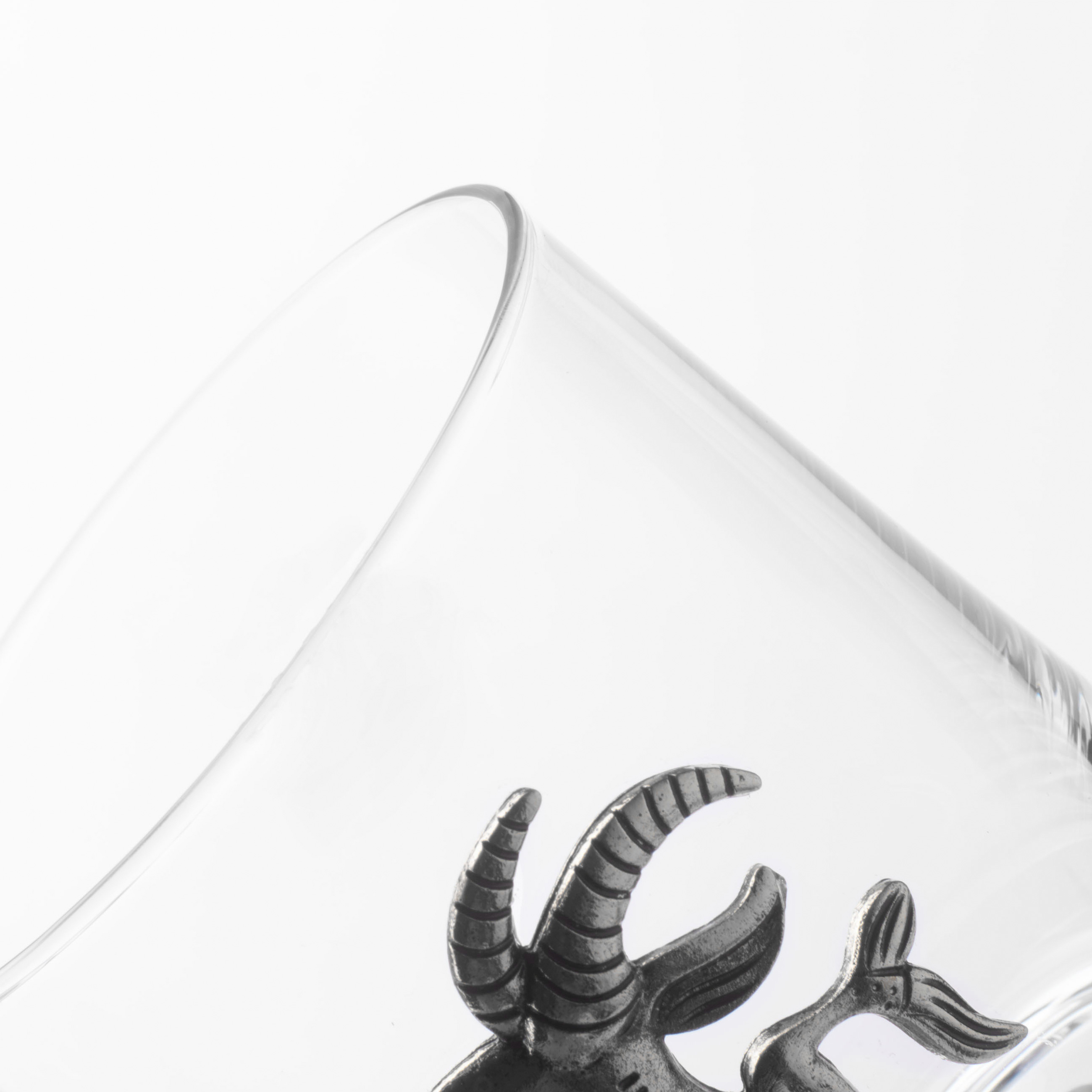 Стакан для виски, 10 см, 340 мл, стекло/металл, серебристый, Козерог, Zodiac изображение № 4